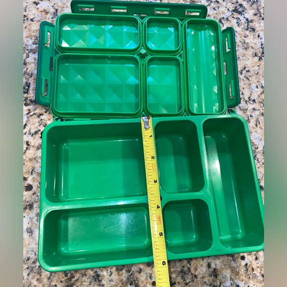 GoGreen bento snack box/lunchbox. Green. Small leakproof lunchbox - Picture 5 of 7